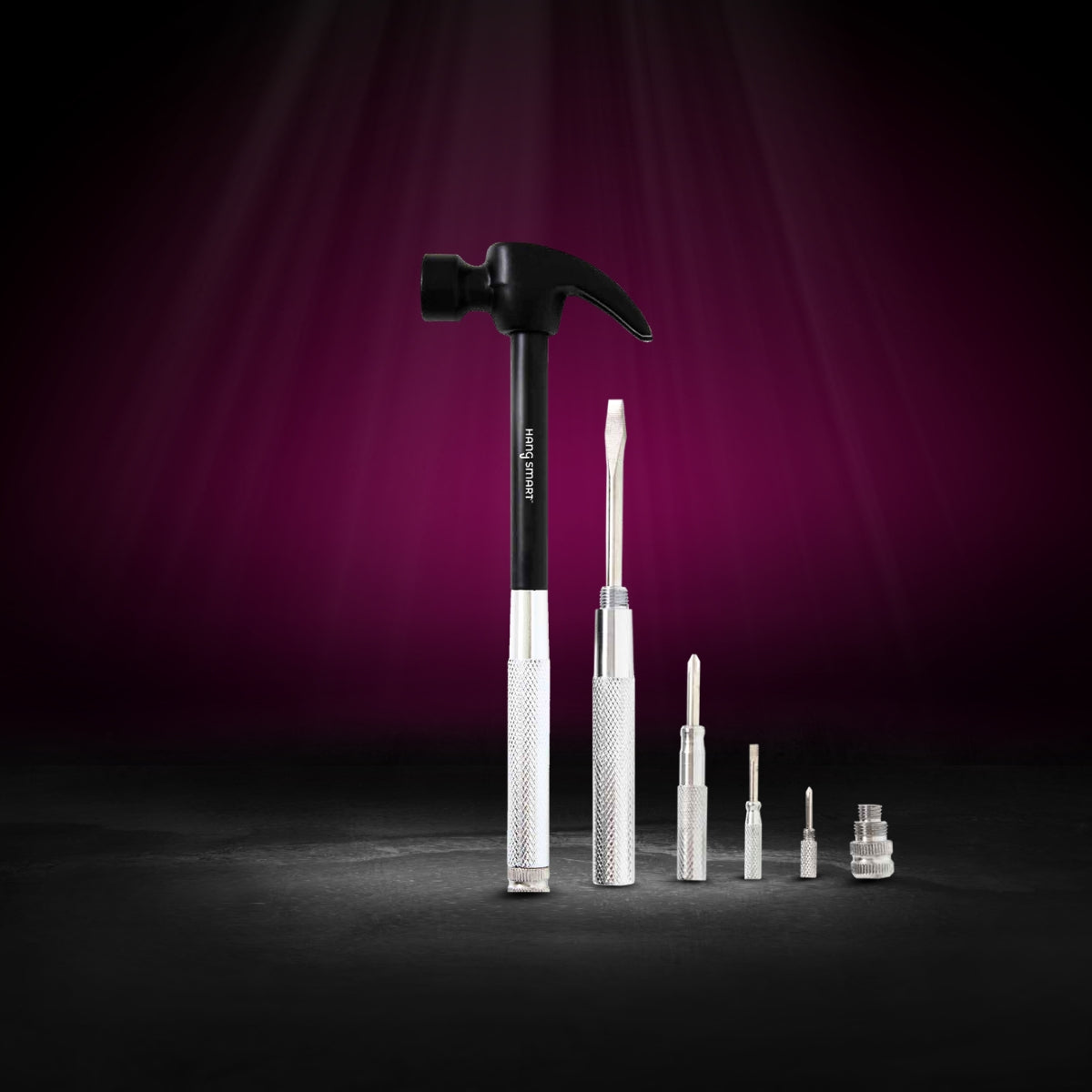 HangSmart Multi-functional Hammer with screws