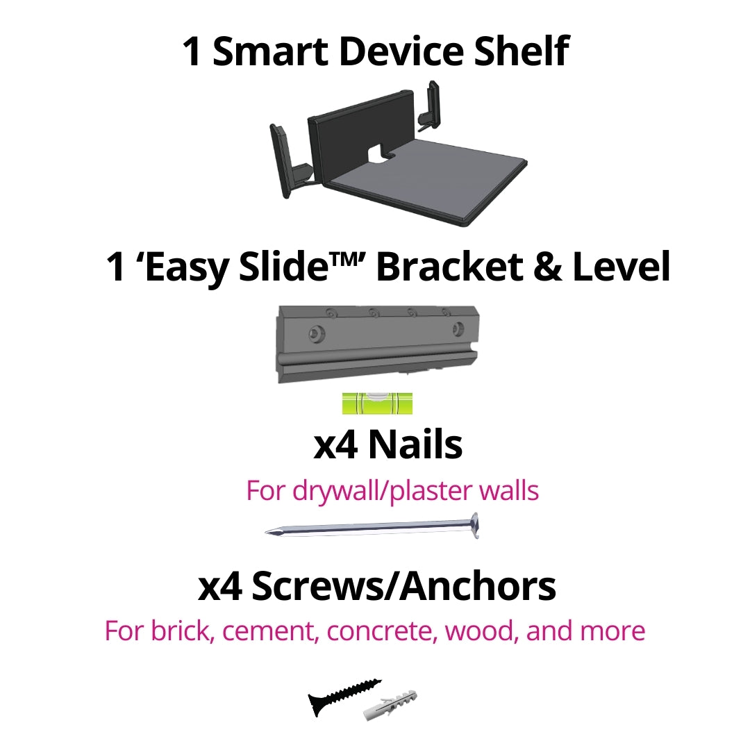 HangSmart NO STUD DIY Smart Device Shelf