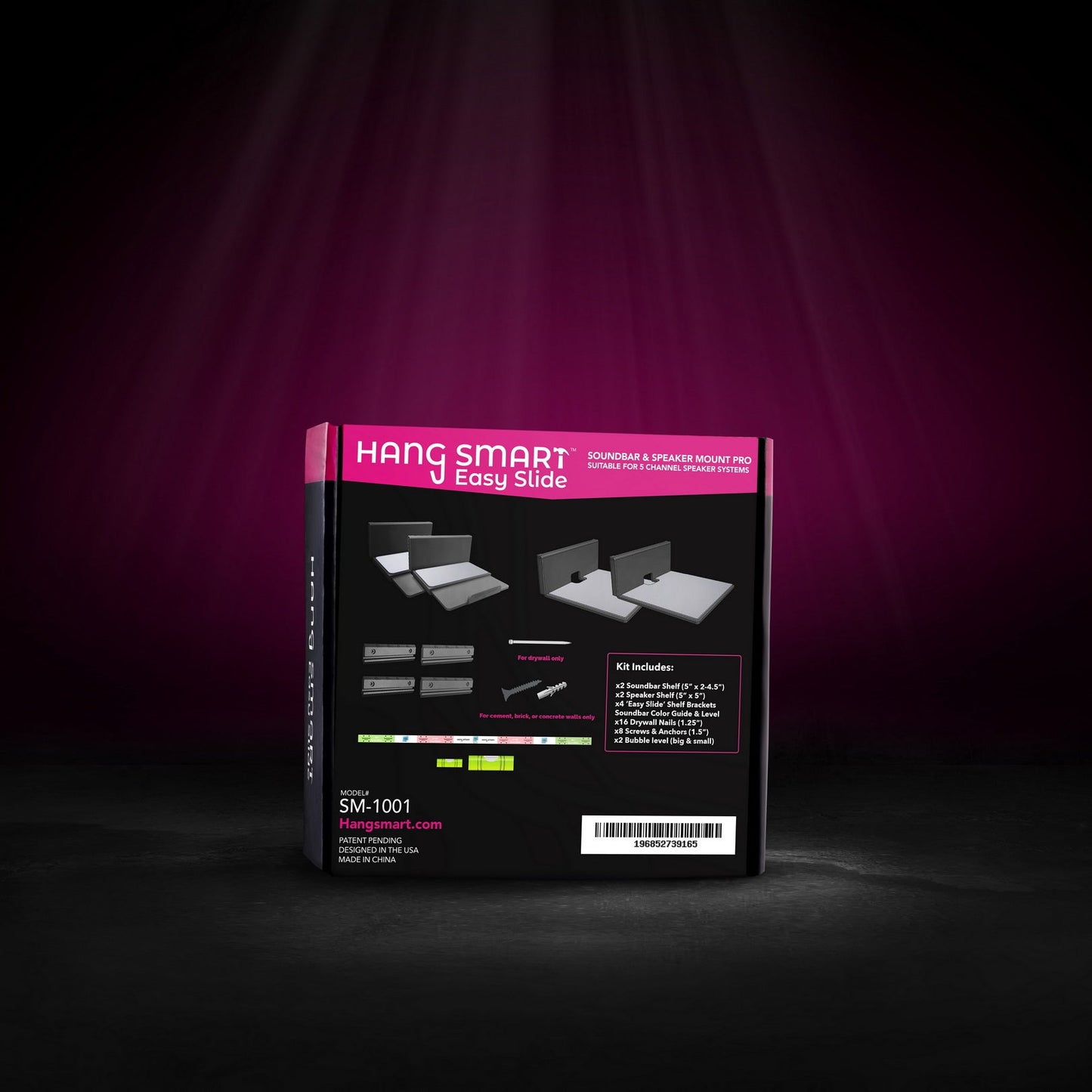 HangSmart Full Audio & Visual Bundle back of box