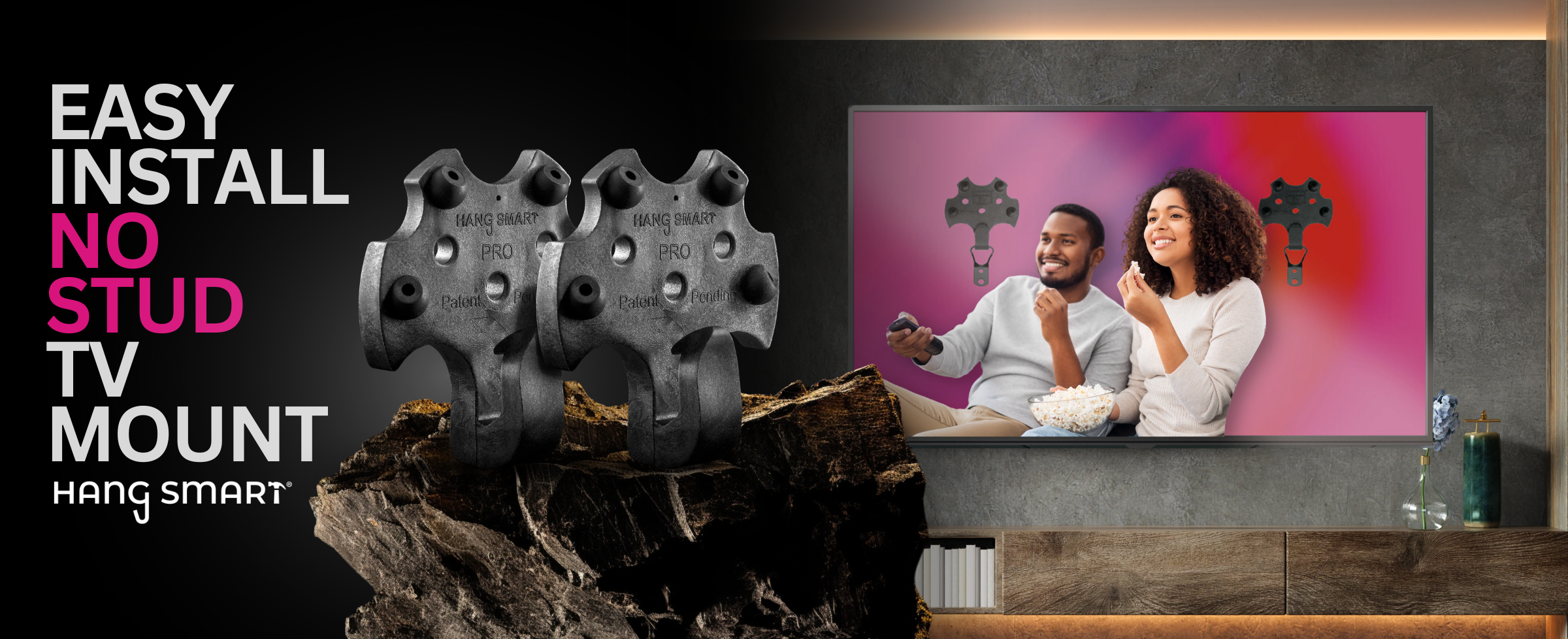 The Easy Install No Stud HangSmart TV Mount