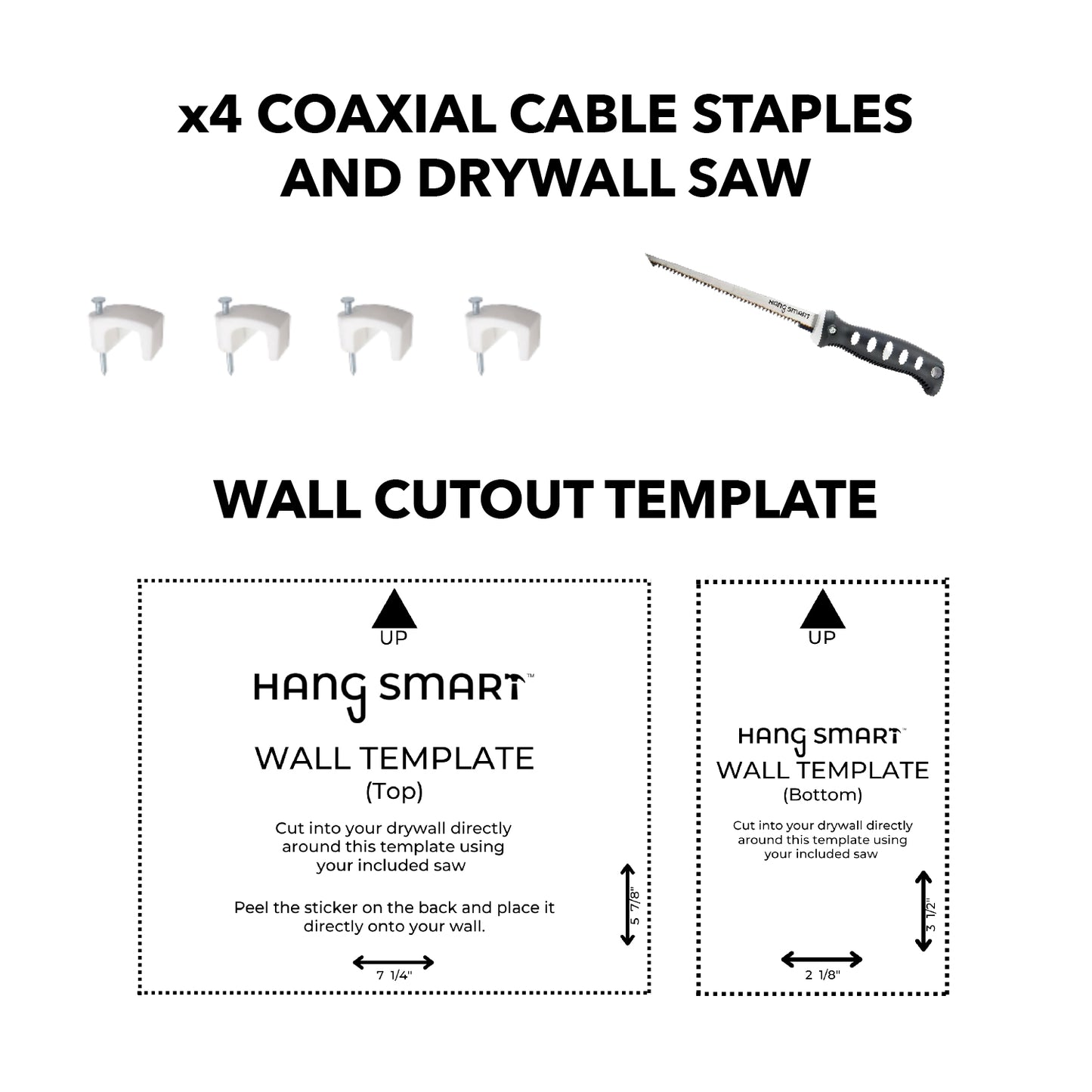 drywall cutout template image