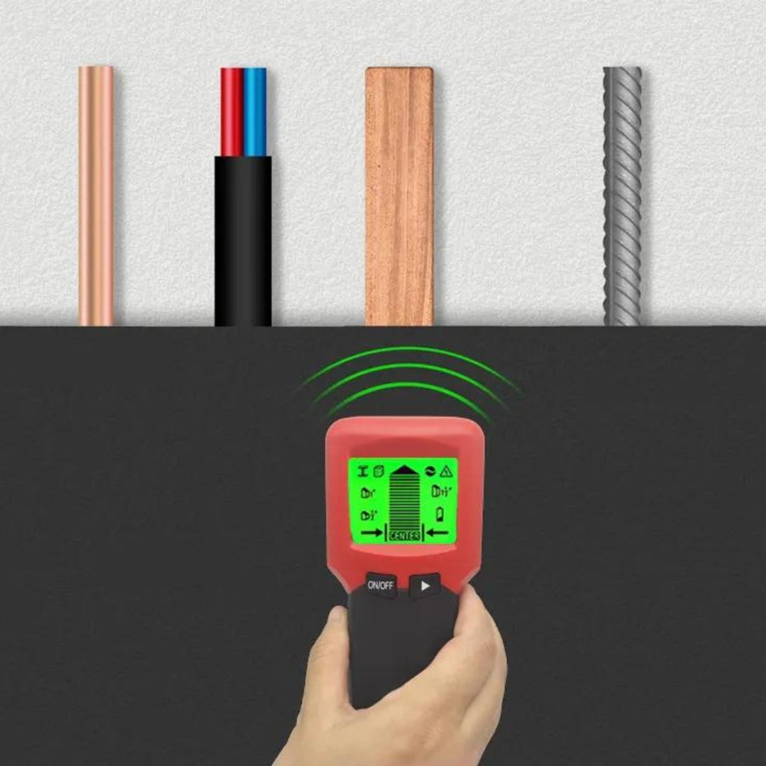 a demonstration on how the stud finder works