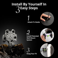 HangSmartTV No Stud DIY TV Mount