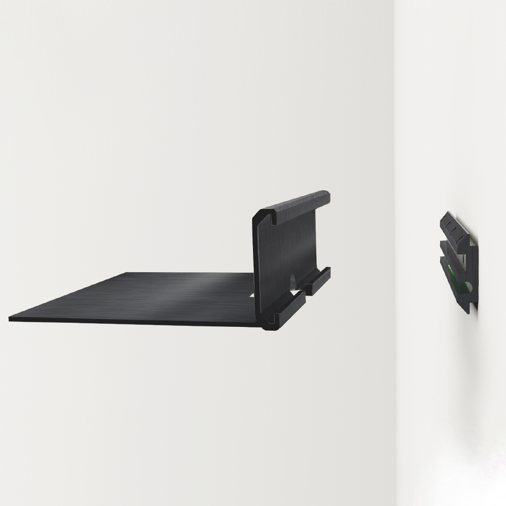 HangSmart Speaker Mount Attaching To HangSmart Bracket HangSmart NO STUD DIY Smart Device Shelf